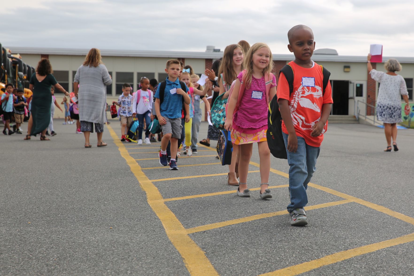 First day of school at Slaybaugh Elementary School